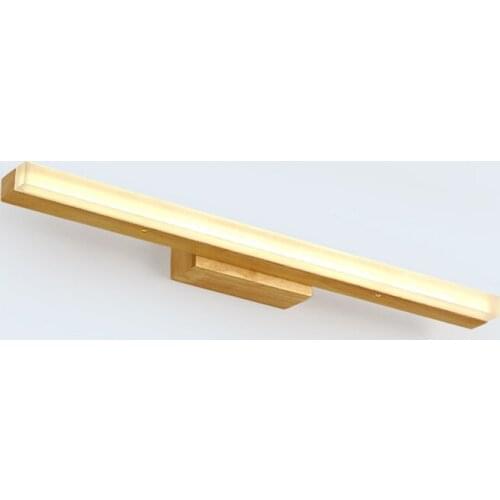 Japan style wooden wall light led source, drawing room decoration luminaire, anti-fog washroom mirror lamp