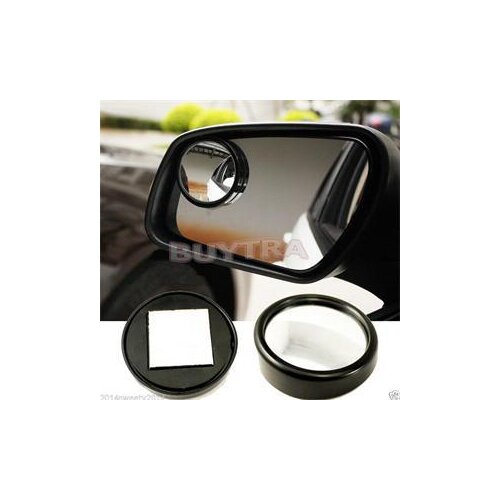 2pcs Car Vehicle Blind Spot Dead Zone Mirror Rear View Mirror Small Round Mirror Angle Round Convex Mirror Auto Side 360 Wide