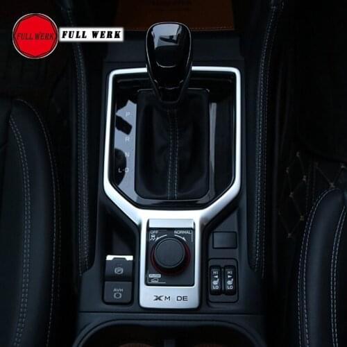 1PC ABS Car Styling Gear Shift Panel Trim Cover Central Control Decoration Frame Sticker for Subaru Forester 19 2019 Accessories