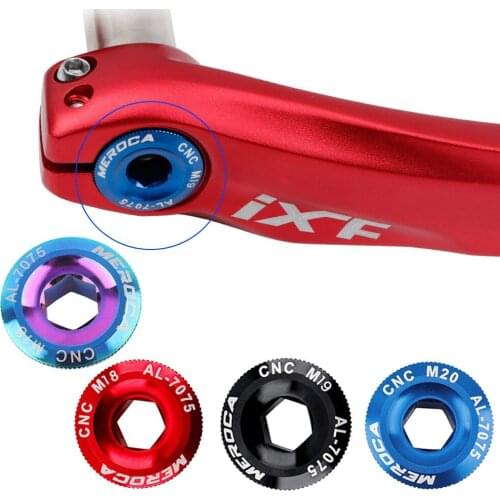 1PC Aluminum Alloy M18/M19/M20 Road Bike Crank Arm Fixing Bolt Crank Cover Crankset Screws Bicycle Cycling Accessories
