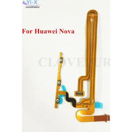 1PCS New Power On/Off Volume Up/Down Button Switch Flex Cable Ribbon for Huawei Nova Replacement Parts