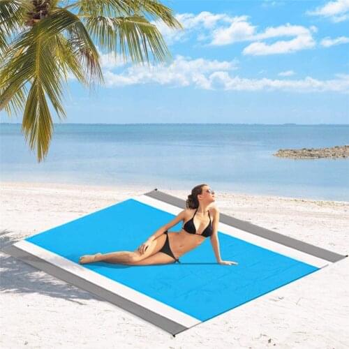 200 X 210 Cm Sandfree Beach Blanket Large Sandless Beach Mat For Adults Waterproof Pocket Picnic Blanket Outdoor Blanket
