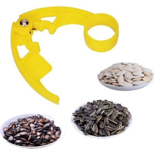 Pistachio Sunflower Seeds Peeler Walnut Pine Sheller Opener Nut Cracker Multifunction Melon Seed Plier Clamp Plastic Nutcracker