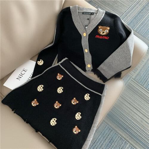 Korobov Japanese Style Kawaii Suits Korean Cardigans and Skirts 2 Pieces Sets Vintage Cute Women Sets