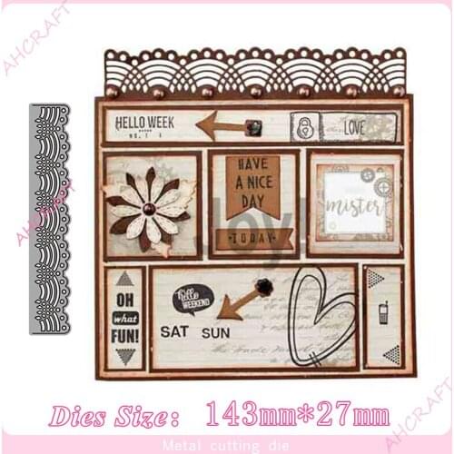 Crows feet lace Metal Cutting Dies for diy Scrapbooking Photo Album Decorative Embossing PaperCard Crafts Die2020