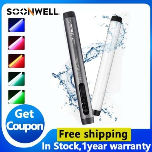 Soonwell MT1 światło RGB świetlówka LED Many pictures scene lighting rod Holding a fluorescent lamp