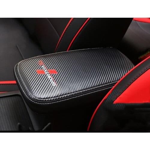 Lsrtw2017 Fiber Leather Car Center Armrest Cover Storage Box Protector for Kia K3 Cerato 2019 2020 2021 Forte Accessories Auto