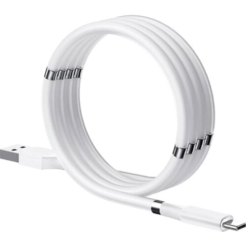 1m 3 in 1 Magnetic Absorption Data Cable Fast Charging Linecharging Data Transmission Support All Of Cellphone Type C LX0B
