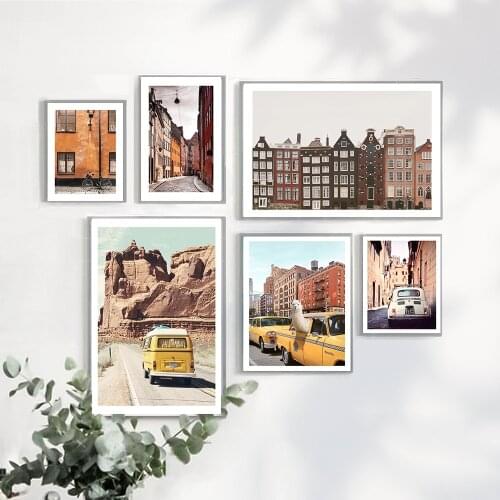 Animal New York Alpaca City Wall Art Street Scenery Canvas Painting Posters And Prints Picture For Living Room Modern Home Decor