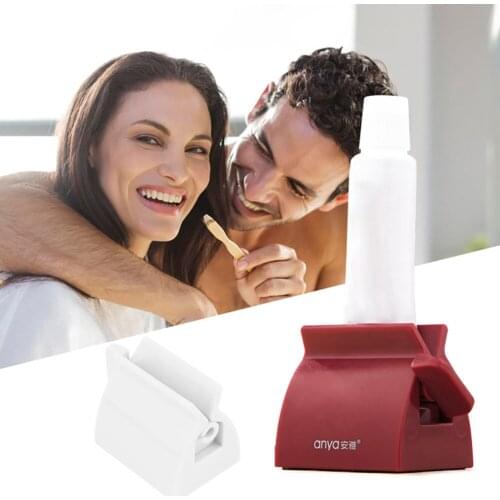 New Design Bathroom Set Accessories Rolling Tube Tooth Paste Squeezer Coothbrush Holder Dropship