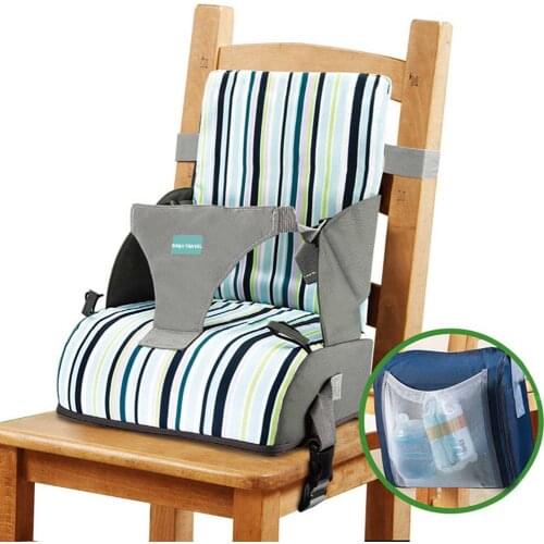 High Chair Booster Seat Cushion Removable And Portable High Back Booster Seat Adjustable Belt For Children Kids