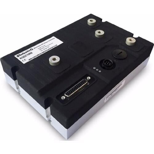 Plutools Brushed DC Motor Controller, Dual Channel, 2 x 60A, 60V, USB, CAN, 8 Dig/Ana IO, Cooling plate with ABS cover
