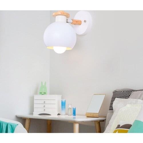 HAWBERRY LED modern minimalist interior lighting home pink sky blue small cute style girl bedroom bedside study wall lamp