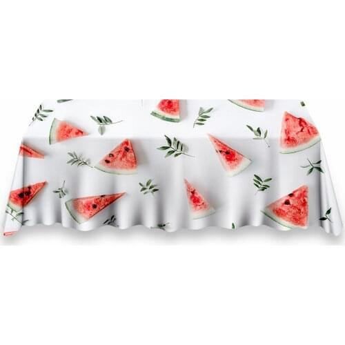 Party Backdrop & Table Cover Cloth 3D Watermelon Slices Pieces Pattern Photography Background Studio Baby Shower Supplies Favors
