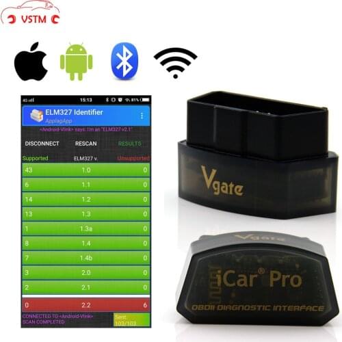 Vgate iCar Pro Bluetooth 4.0/WIFI OBD2 Scanner For Android/IOS Car Diagnostic Tool ELM327 V2.1 iCar Pro Bluetooth/WIFI Scanner