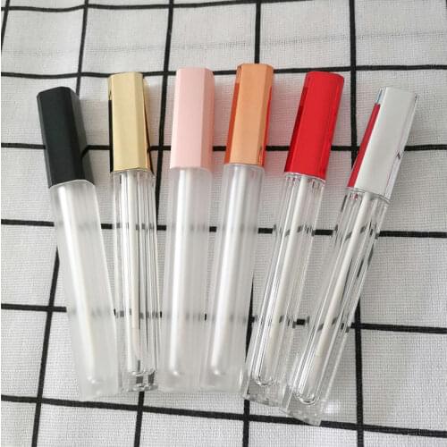 10/30/50pcs 4.5ml Empty Lip Gloss Tubes Containers Mini Refillable Lip Gloss Balm Bottles with Multicolored Bottle Caps