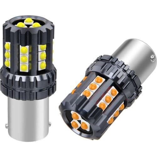 2PCS New 1156 P21W 7506 BA15S Super Bright LED Auto Brake Bulb Backup Reverse Lamp Daytime Running Lights Turn Signals Car Goods