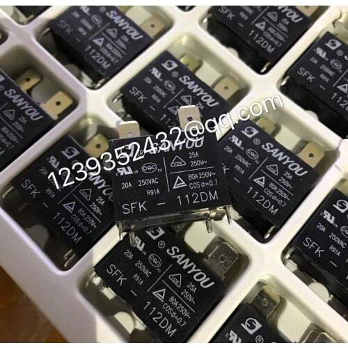 30pcs /100% brand new and original relay SFK-112DM 12V 20A 250VAC for DC air conditioner power relay