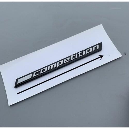 3D for BMW M2 Competition Label Black Emblem Rear Trunk F90 Car Logo 3 5 7 Series E32 E34 E36 E38