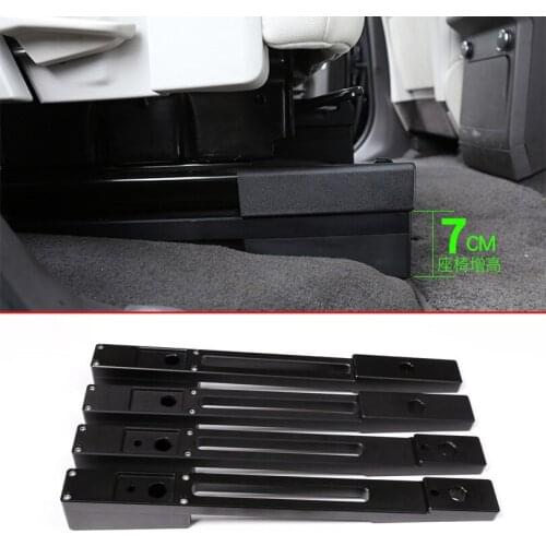 4Pcs Aluminum Alloy The Second Seat Increase Height Strips Trim For Land Rover Discovery 5 LR5 L462 2017-2020 Car Accessories