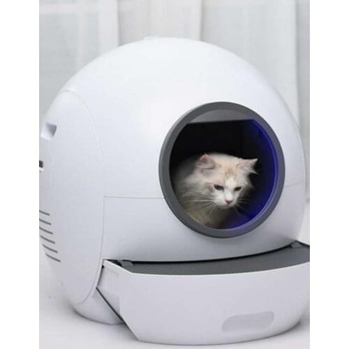 Automatic Self Clean Cat Litter Box Fully Closed Feces Machine Deodorant Bedpan Automatic Shovel UV Sterilization Cat Toilet