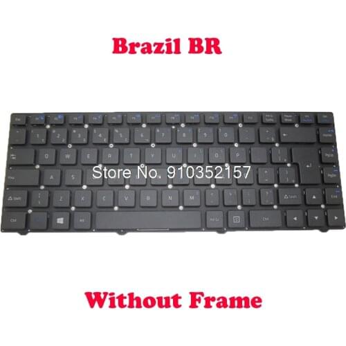 BR A14IE Keyboard For Positivo SIM+ 340 SIM+ 360 SIM+ 365 SIM+ 370 SIM+ 380 SIM+ 385 Sim+ 700 Unique 60 N4200 Brazil NO Frame