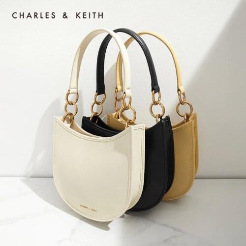 CHARLES&KEITH New Arrival for Summer 2021 CK2-80781491Ladies simple commuter one-shoulder saddle bag