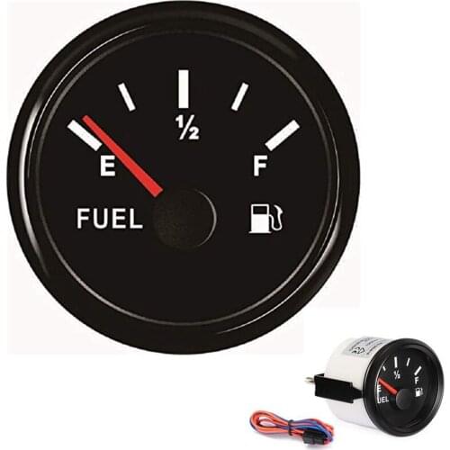 NEW-52Mm Fuel Gauge Marine Gas for with Backlight Fuel Level Gauge Fuel Level Gauge for Car Truck Boat Vehicles Universal
