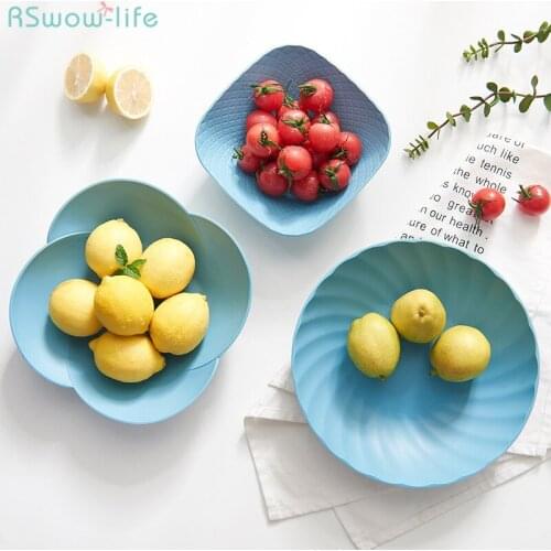 Home Creative Fruit Plate Simple and Multifunctional Plastic Candy Plate PP Thick and Durable Environmental Snack Plate