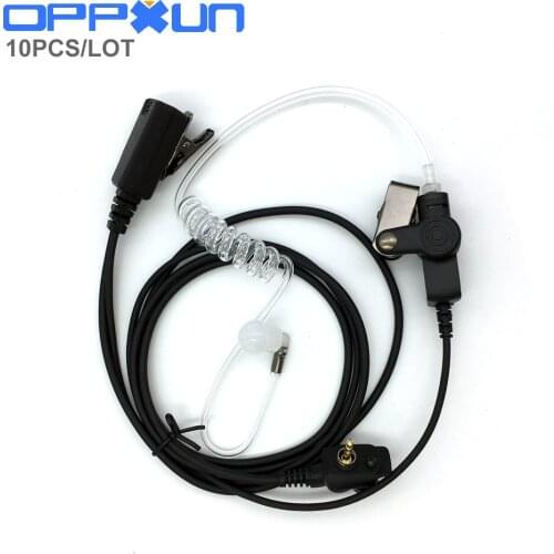 OPPXUN 10PCS/LOT Professional Mic Earpiece Surveillance Security For Motorola MTP850/MTH600/MTH650/MTH800/MTH850 Two Way Radio