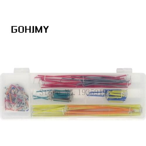 14kind 10strip = 140pcs U Shape Solderless Breadboard Jumper Cable Wire Kit For PCB Bread Board for Arduino GOHJMY