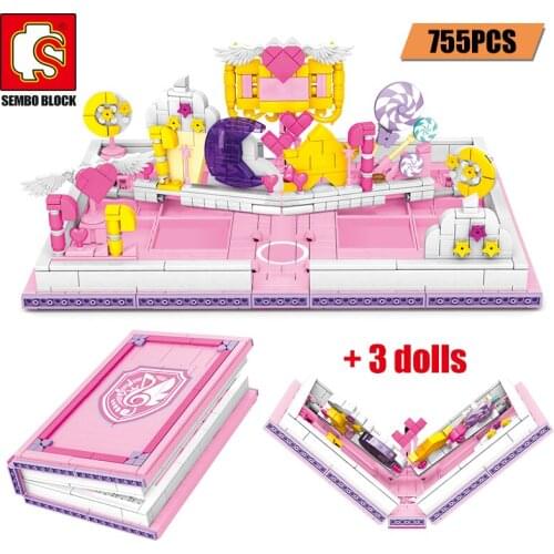 City Street View Castle Building Xiaoling Toys Car Building Blocks Creator Live Room Manual Bricks Bricks Girl Toy for Children