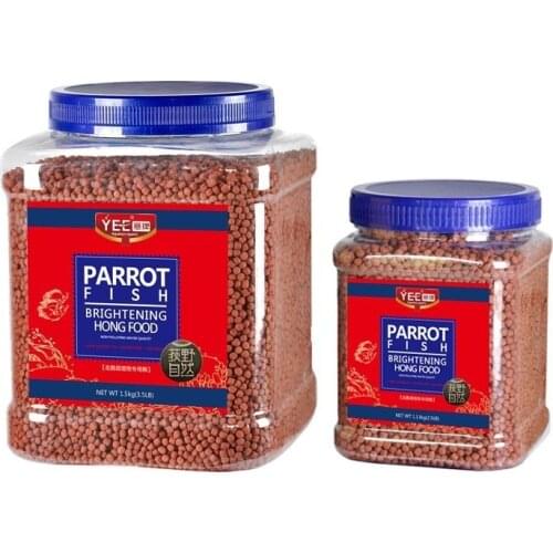 Red Parrot graules float on water Giant Blood Gold Blood Parrot fish feed