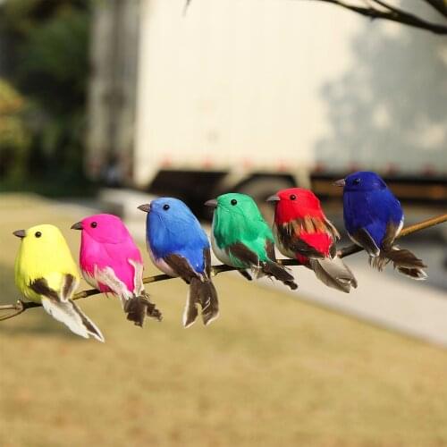 Creative Simulation Bird Miniature Landscape Ornament Animal Model Lawn Figurine Artificial Bird Photography Props