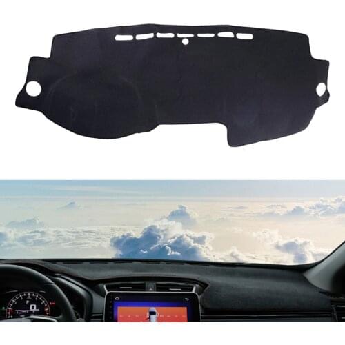 LHD Non-slip Car Dash Mat Sun Visor Pad Dashmat Dashboard Cover Polyester Black Fit For Honda CRV CR-V 2007 2008 2009 2010 2011