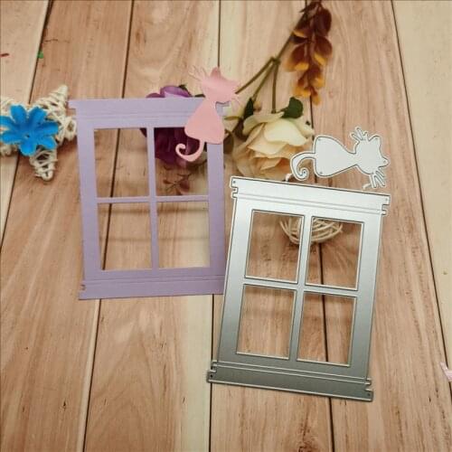 Window Metal Cutting Dies for DIY Scrapbooking Album Paper Cards Decorative Crafts Embossing Die Cuts