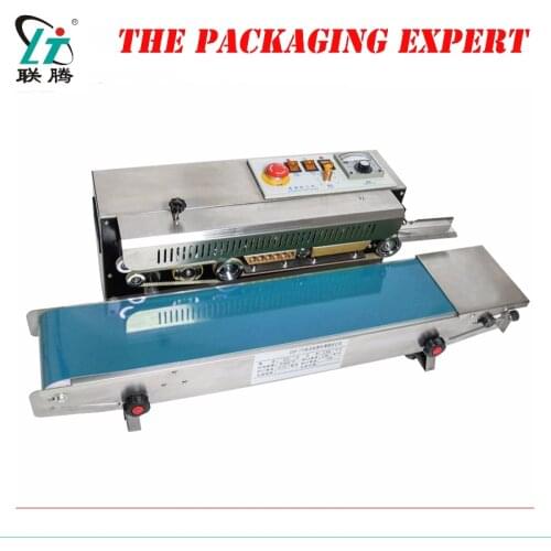 Continuous Sealer Sealing Machine Film Impulse Sealer Plastic Bag Soild Press Coder Band Expanded Pouch Sealer Free Shipping