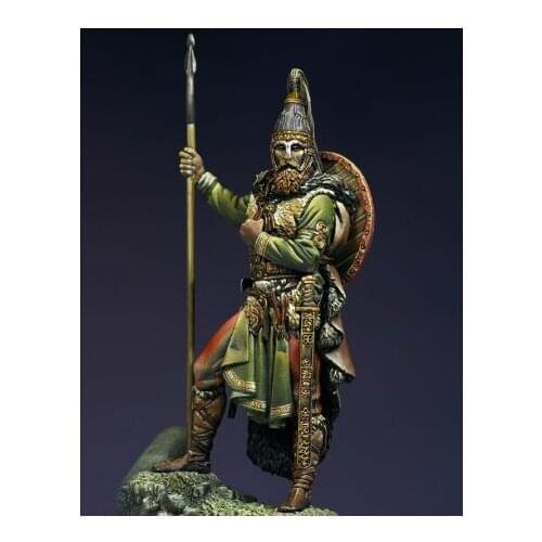 New Unassembled 1/24 75MM ancient stand Slavic Warrior soldier Resin Figure Unpainted Model Kit