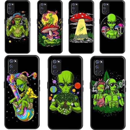 Space Alien Magic For OPPO A15 A3S A5S A52 A72 A92 A83 A91 A93 F5 Reno2 Z A31 A53 A5 A9 2020 A1K Phone Case