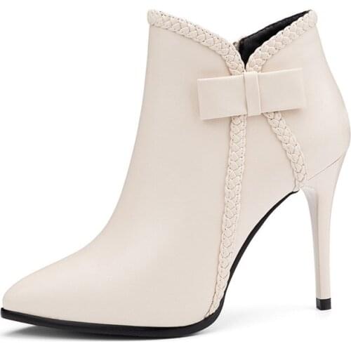 Winter Boots Women Stiletto Luxury Heels Ankle Boots For Women Extreme High Heels Boots Women Winter Shoes Sexy High Heels Buty