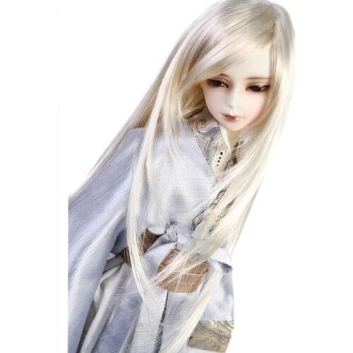 1/3 1/4 Bjd Sd Doll Wigs High Temperature Wire Fashion BJD Super Dollfile Hair Wig Accessories for Dolls,Long Straight Doll Hair