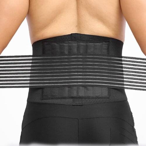 1PCS Lumbar Support Waist Pain Back Injury Supporting Brace For Fitness Weightlifting Belts Sports Safety Corrector