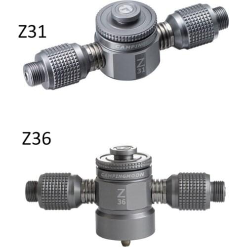 Outdoor Camping Stove Burner Adapter One-Three Outputs Aluminium Alloy Air Tank Conversion Head Furnace Connector