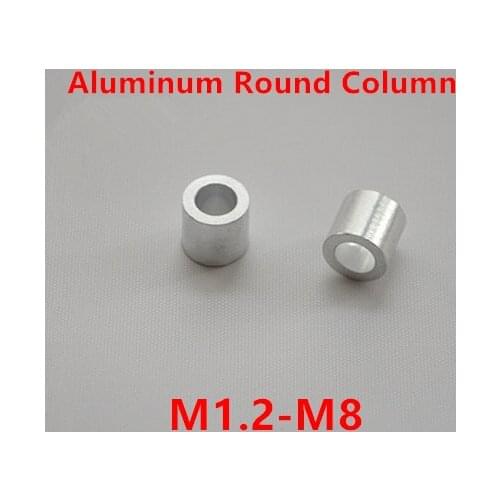 M1~M8 Aluminum Round Cable Crimps Sleeves Clip Fittings Loop Sleeve Ferrule Stop Wire Rope Cable 10 Size For Pick