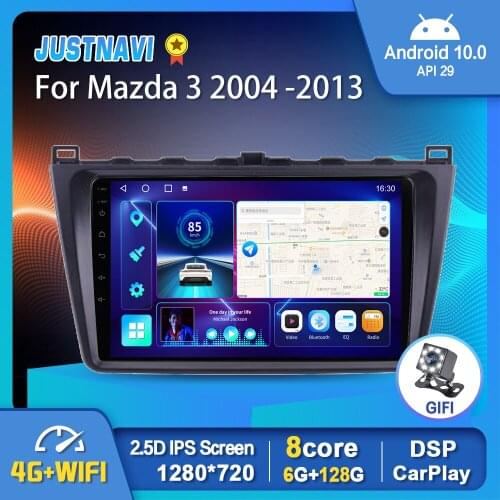 EKIY Android 10.0 Car Radio Multimedia Player GPS WIFI Carplay Stereo For Mazda 3 2004 2005 2006-2013 Auto Video Out OBD No DVD