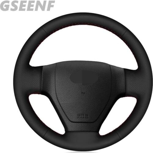 Car Accessories Steering Wheel Cover For Hyundai Getz 2002-2006 Black Hand-stitched Soft and Comfortable Artificial Leather