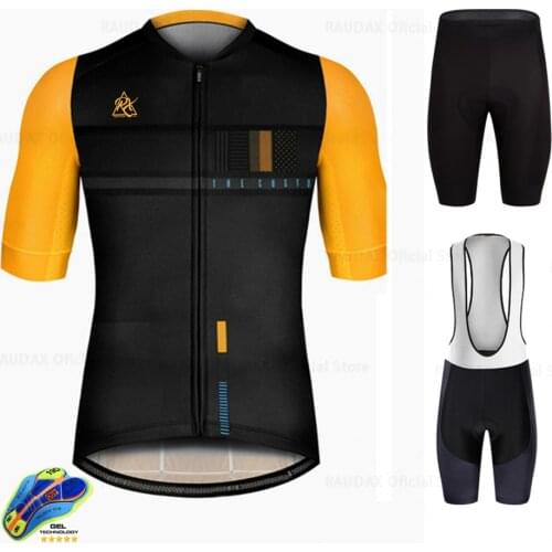 Cycling Jersey 2021 Raudax Ropa Ciclismo Hombre Conjunto Ciclismo Breathable Anti-UV Bicycle Wear Road Bike Cycling Clothing