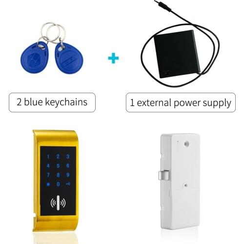 Electronic Keypad Passcode Gym Locker Lock with external power supply