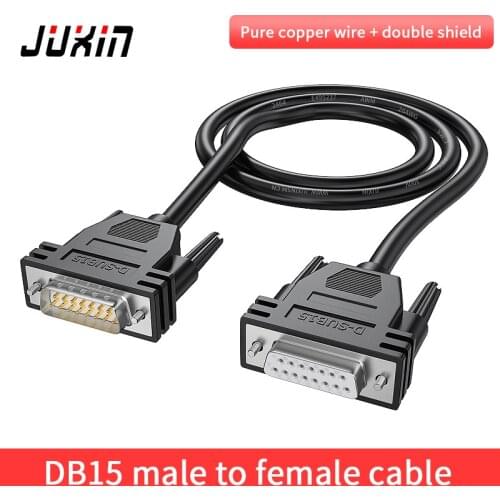 Industrial-grade DB15 cable Male to male to female to female 15-pin data cable 2 rows of 15-pin serial port parallel port cable
