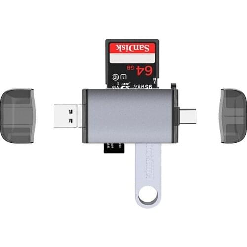 Card Reader Micro USB 2.0 Type C To SD Micro SD TF Adapter Accessories OTG Cardreader Smart Memory SD Card Reader